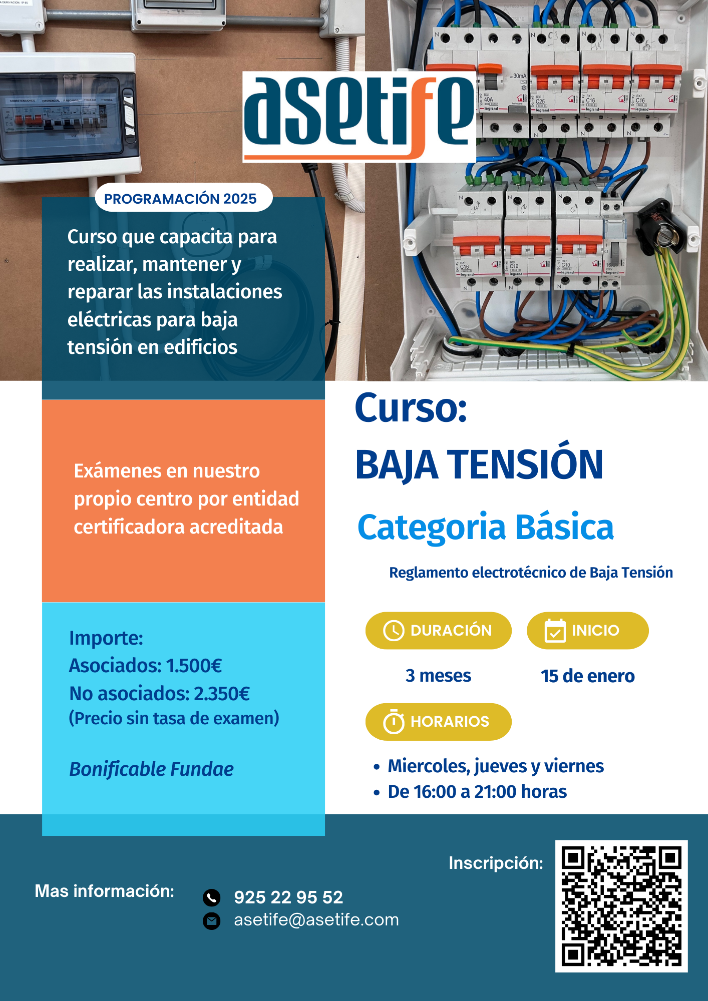 CARTEL BT 2025 2 - Curso Baja Tensión 2025