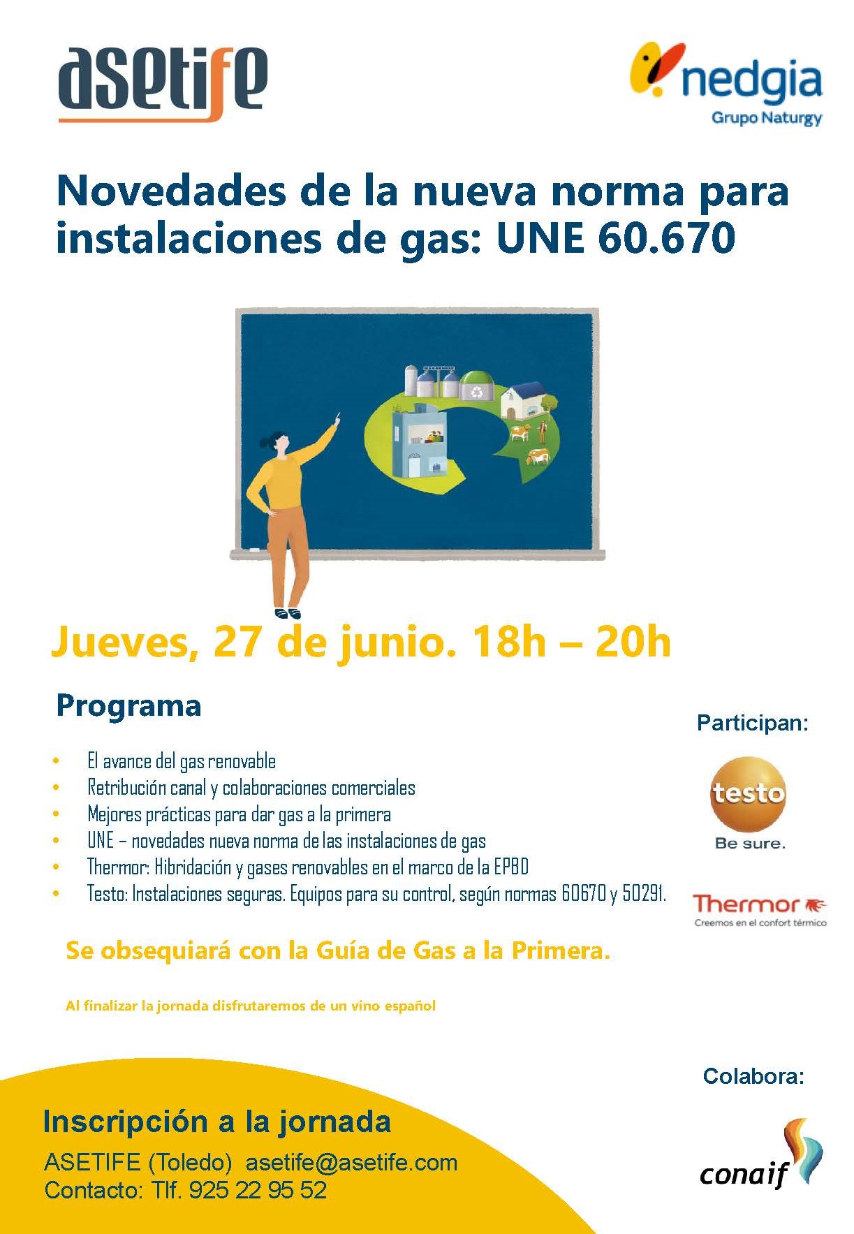 JORNADA GAS NATURAL NEDGIA - Curso de Novedades de la nueva norma para instalaciones de gas UNE60.670